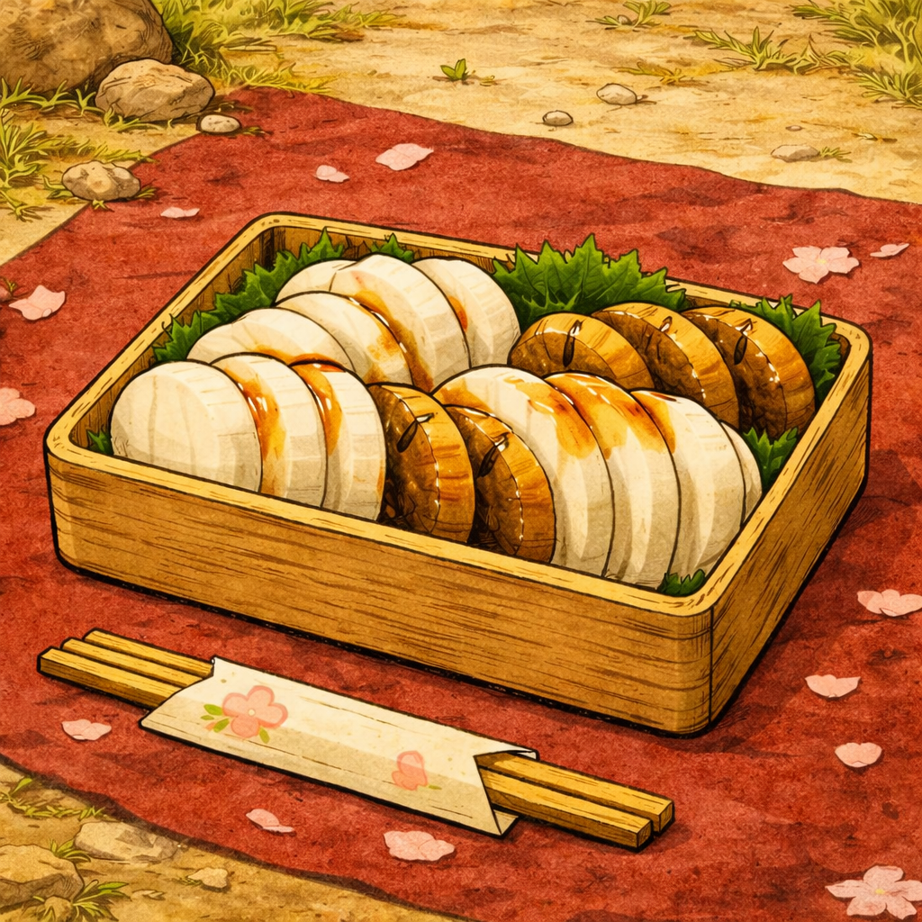 Simple dishes presented as a feast