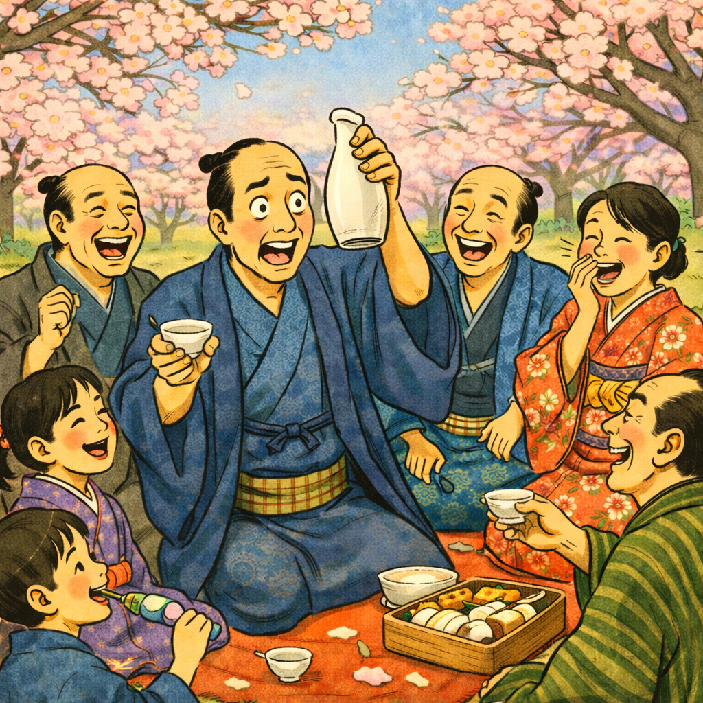 Sake flasks and cups, some filled with water