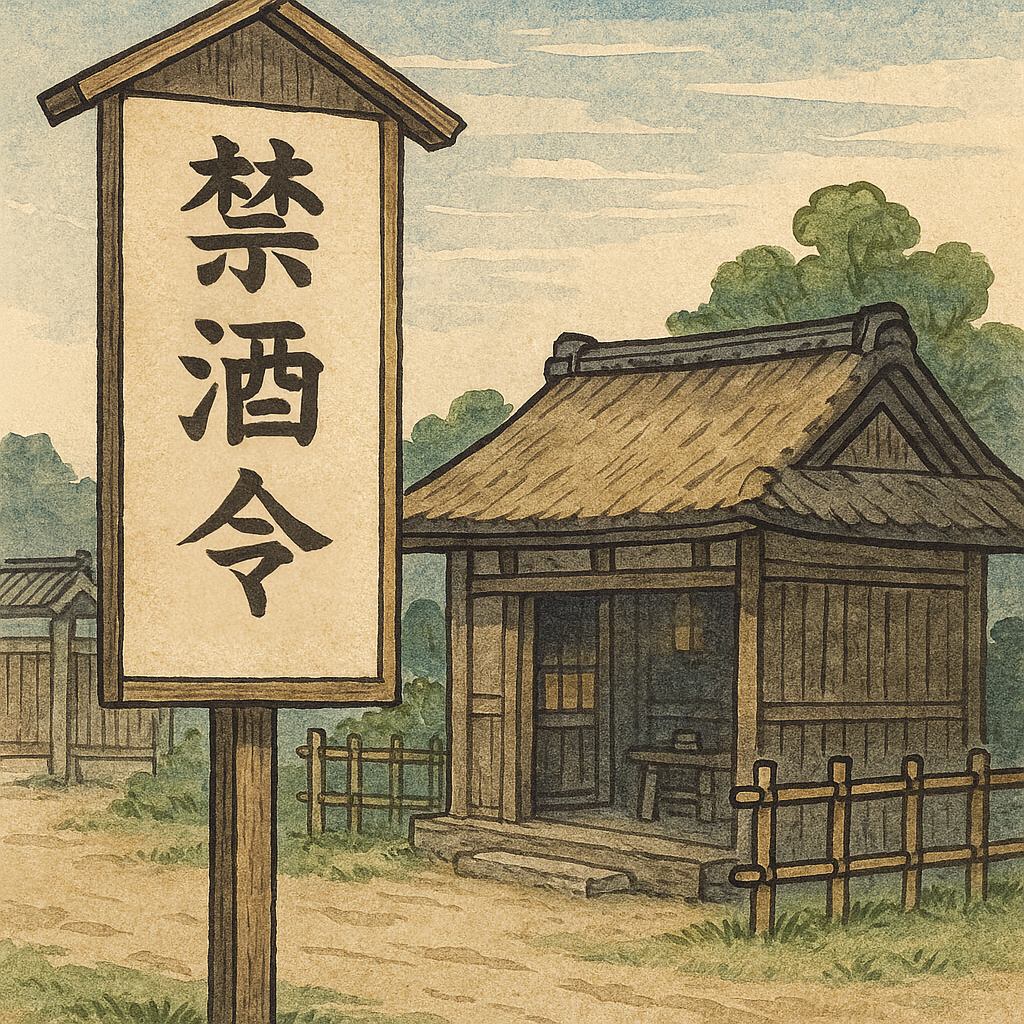 Prohibition notice and Edo guardhouse